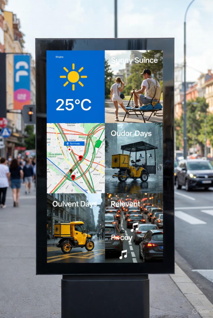 pDOOH in action with real-time data