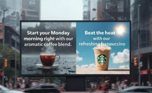 pDOOH Changing Ads Based on Weather & Time